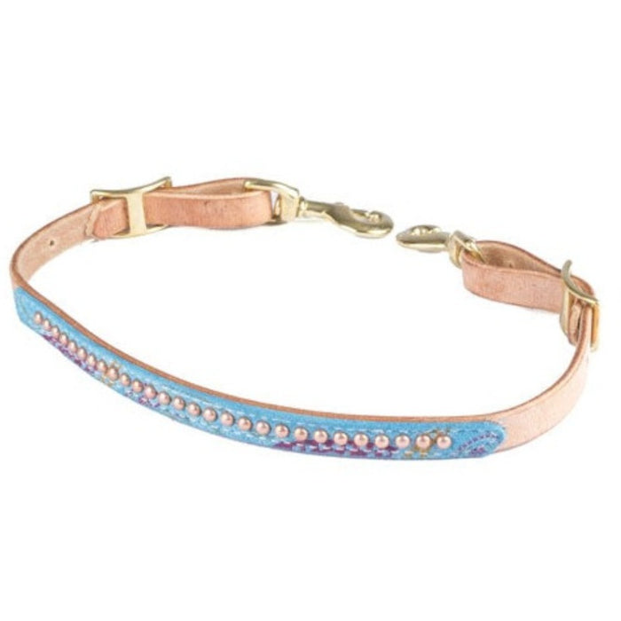 Teskey's Turquoise Paisley Print Wither Strap Tack - Breast Collars Teskey's
