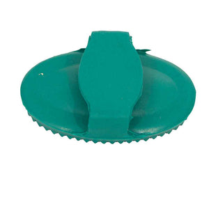 Large Rubber Curry Comb Equine - Grooming MISC Green  