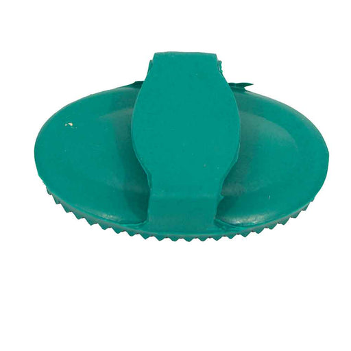 Large Rubber Curry Comb Equine - Grooming MISC Green