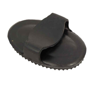 Large Rubber Curry Comb Equine - Grooming MISC Black  