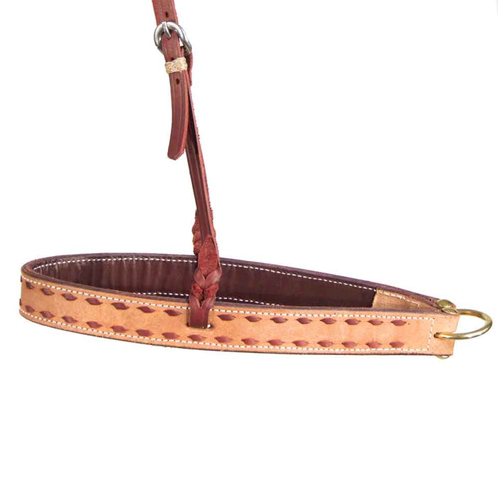 Teskey's Buckstitched Roughout Noseband Tack - Nosebands & Tie Downs Teskey's