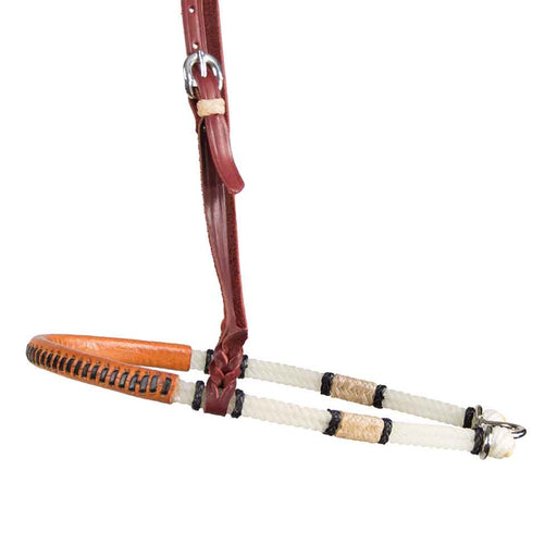Teskey's Leather Noseband with Rawhide Tack - Nosebands & Tie Downs Teskey's Light Oil