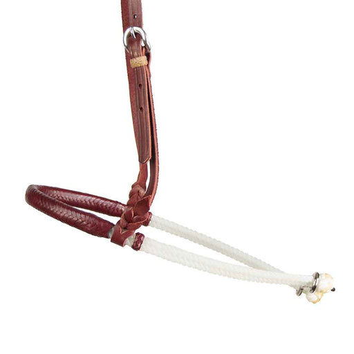 Teskey's Braided Leather Noseband Tack - Nosebands & Tie Downs Teskey's