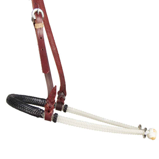 Teskey's Black Braided Rawhide Noseband Tack - Nosebands & Tie Downs Teskey's