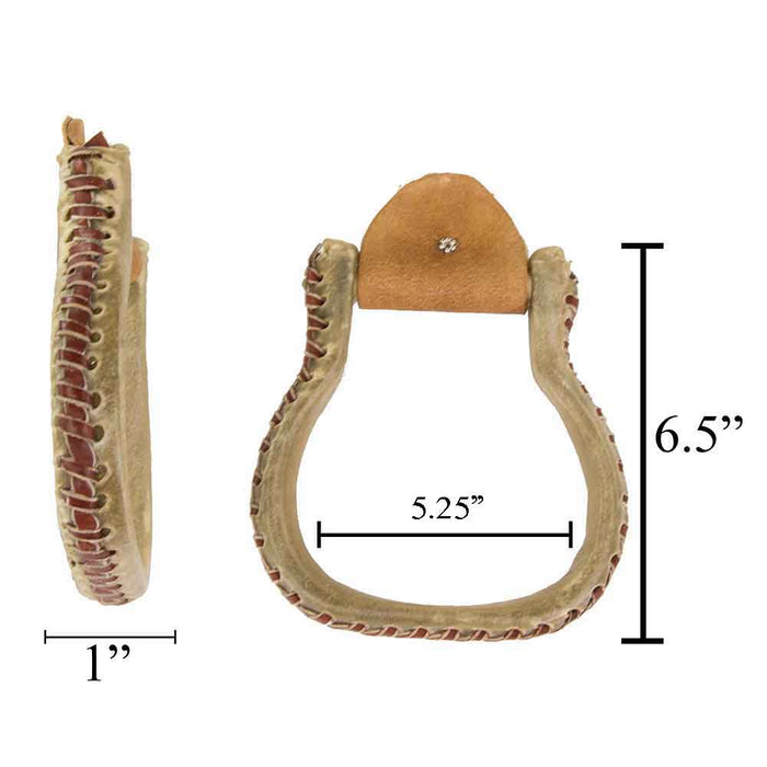 Teskey's 1" Rawhide Flat Bottom Oxbow Tack - Saddle Accessories Teskey's