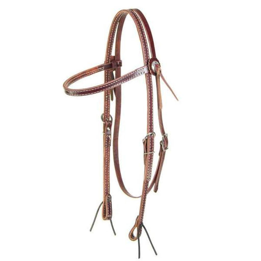 Latigo Browband Headstall w/Concho Accents Tack - Headstalls Teskey's