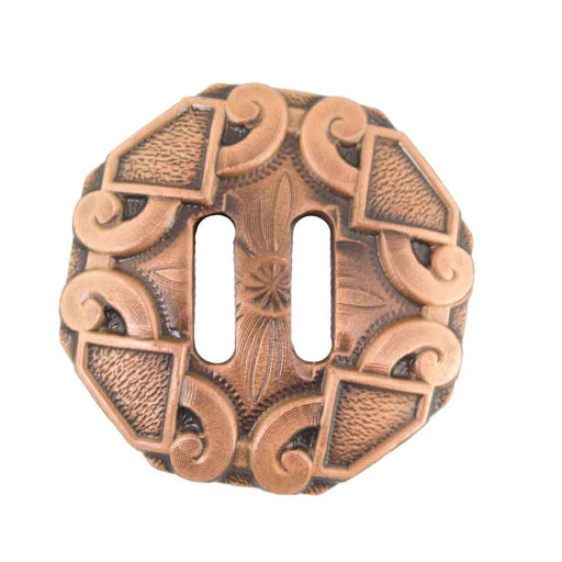 Slotted Four Diamond Copper Concho Tack - Conchos & Hardware MISC