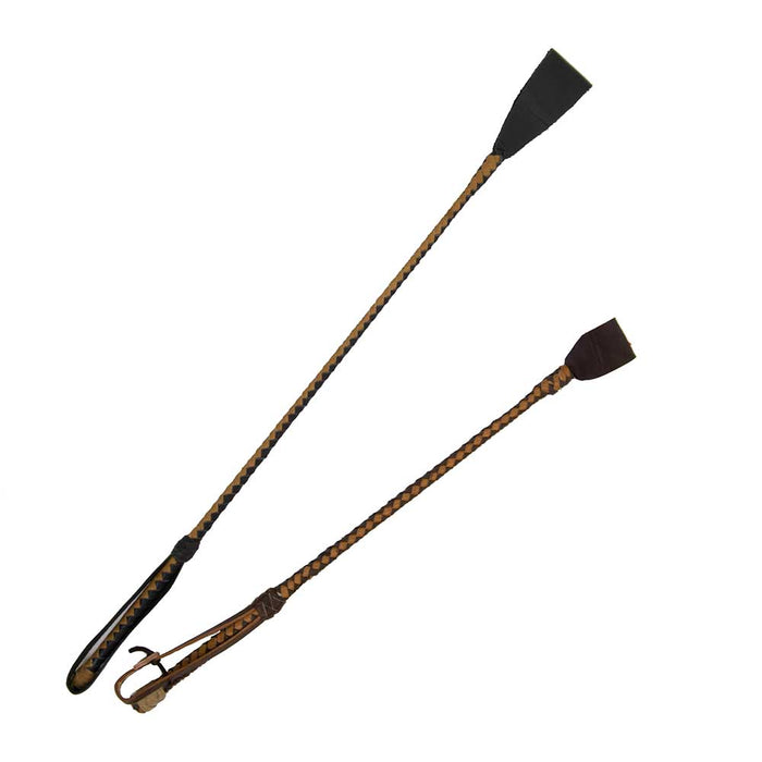 Cowboy Collection Braided Leather Crop Tack - Whips, Crops & Quirts Cowboy Collection S