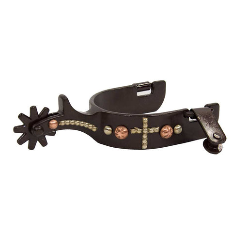 Brown Steel Cross N Dot Spurs Tack - Spurs Formay