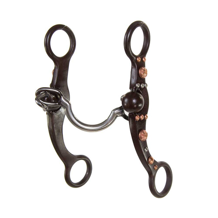 Antique Brown Copper Dotted Ported Chain Tack - Bits Formay