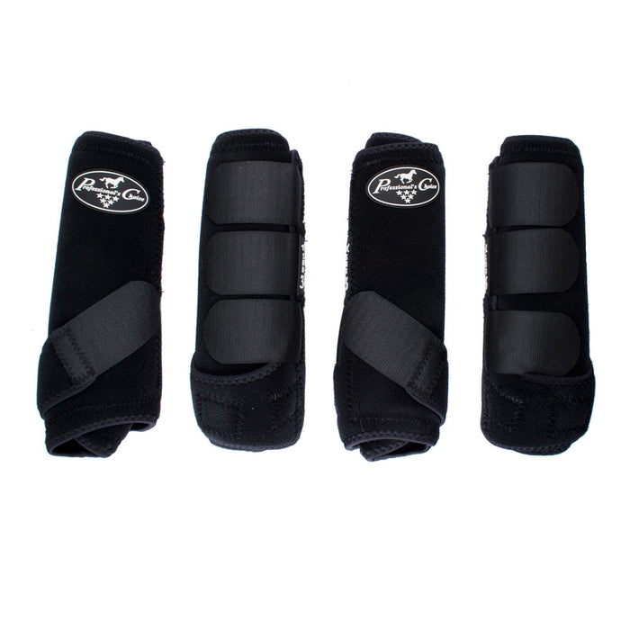 Professional's Choice SMB-3 Sports Medicine Boot 4 Pack Tack - Leg Protection Professional's Choice Black S