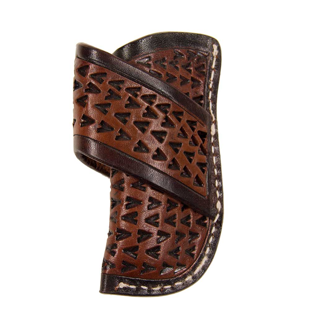 Texas Cutlery Chestnut Tooled Knife Scabbard Knives - Knife Accessories Texas Cutlery   