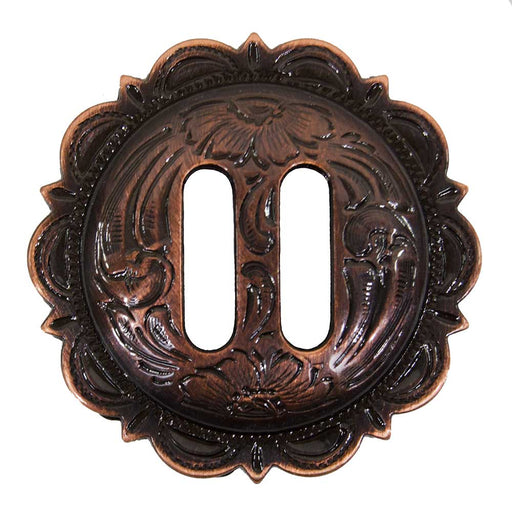 Copper Slotted Scalloped Concho Tack - Conchos & Hardware MISC