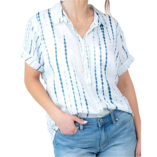 Dylan Hand-Dyed Roll Sleeve Top WOMEN - Clothing - Tops - Short Sleeved Dylan