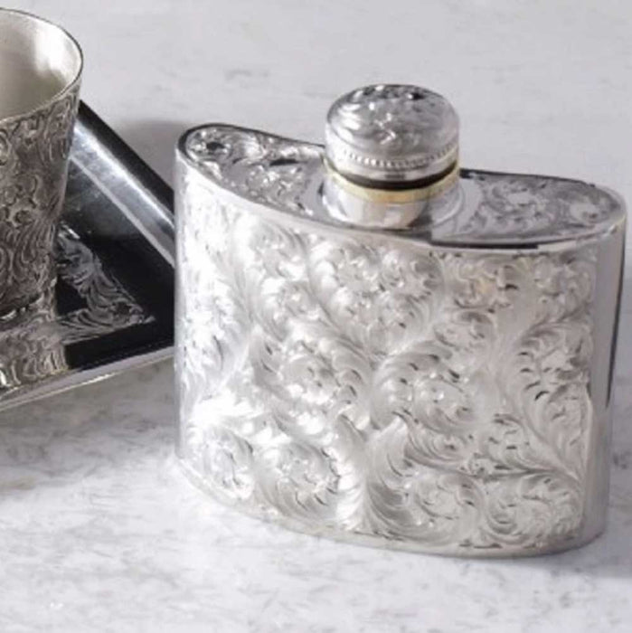 Comstock Heritage Engraved Flask HOME & GIFTS - Tabletop + Kitchen - Bar Accessories Comstock Heritage