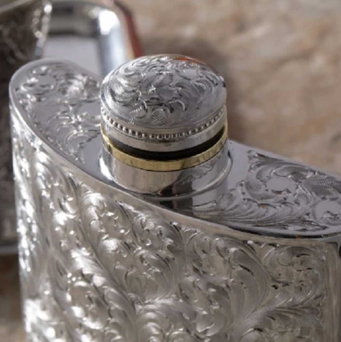 Comstock Heritage Engraved Flask HOME & GIFTS - Tabletop + Kitchen - Bar Accessories Comstock Heritage