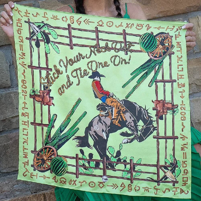 Stick Your Neck Out And Tie One On Shorty Scarf ACCESSORIES - Additional Accessories - Wild Rags & Scarves Fringe Scarves MINT