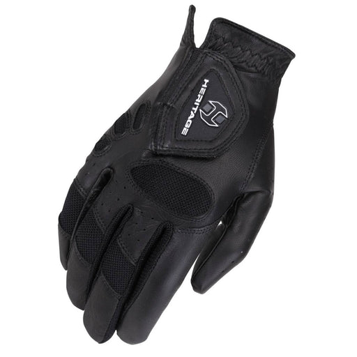 Heritage Black Tackified Pro-Air Gloves English - Rider Accessories Heritage