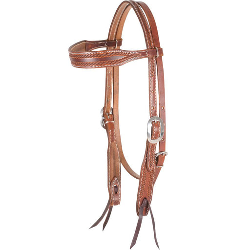 Martin Saddlery Rope Border Browband Headstall Tack - Headstalls Martin Saddlery