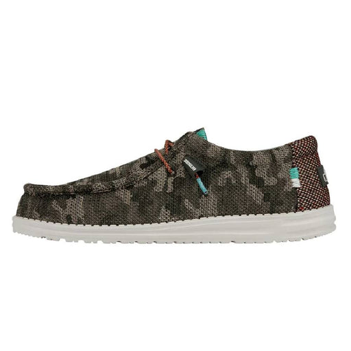 Hey Dude Wally Sox - Camo Olivine MEN - Footwear - Casual Shoes Hey Dude