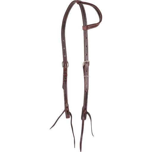 Martin Saddlery 5/8" Doubled & Stitched One Ear Headstall Tack - Headstalls Martin Saddlery