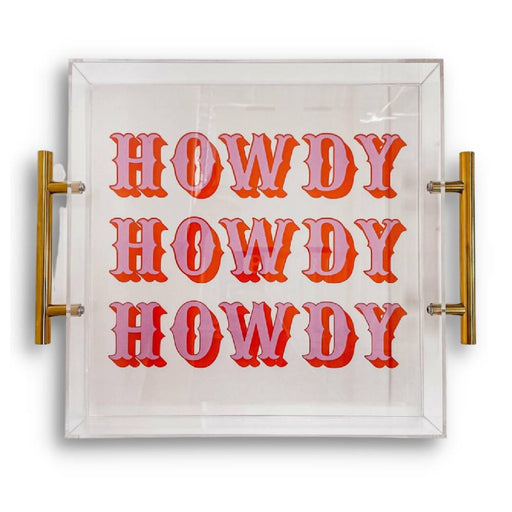 Howdy Large Tray HOME & GIFTS - Home Decor - Decorative Accents Tart by Taylor