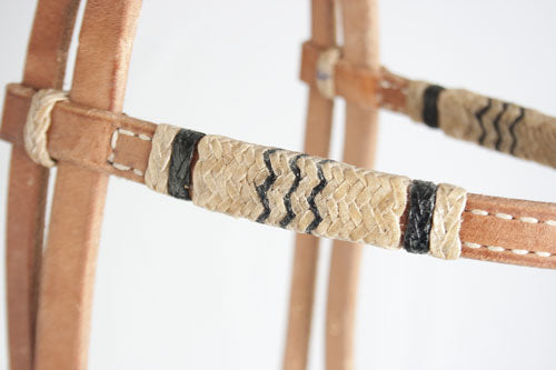 Teskey's Browband Headstall w/Rawhide Accents Tack - Headstalls Teskey's