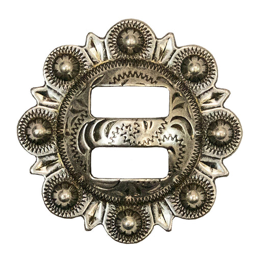 Antique Silver Swirl Slotted Concho Tack - Conchos & Hardware MISC Default Title