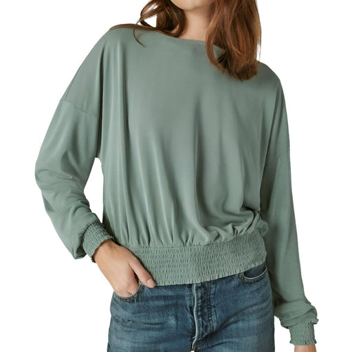 Lucky Brand Sandwash Long Sleeve Tee WOMEN - Clothing - Tops - Long Sleeved Lucky Brand Jeans