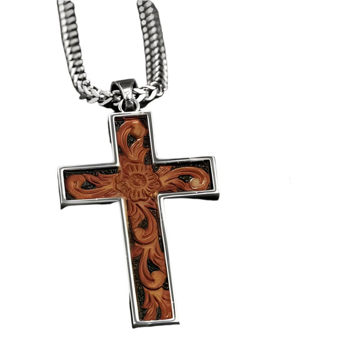 Leather Cross Necklace MEN - Accessories - Jewelry & Cuff Links M&F Western Products