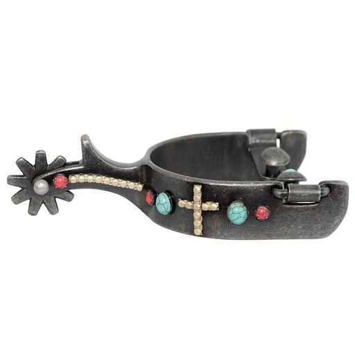 Metalab South West Grey Steel Cross Spurs Tack - Spurs Metalab