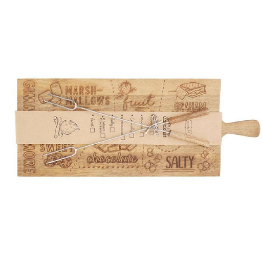 * Mud Pie S'Mores Serving Board Set - FINAL SALE HOME & GIFTS - Tabletop + Kitchen - Serveware & Utensils Mud Pie
