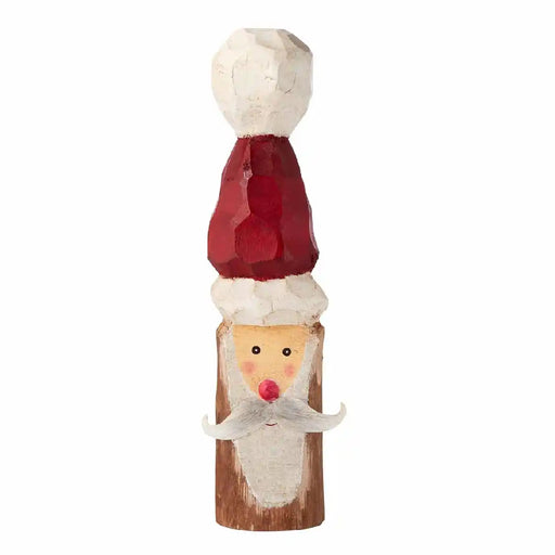 Mud Pie Wooden Carved Santa HOME & GIFTS - Home Decor - Seasonal Decor Mud Pie