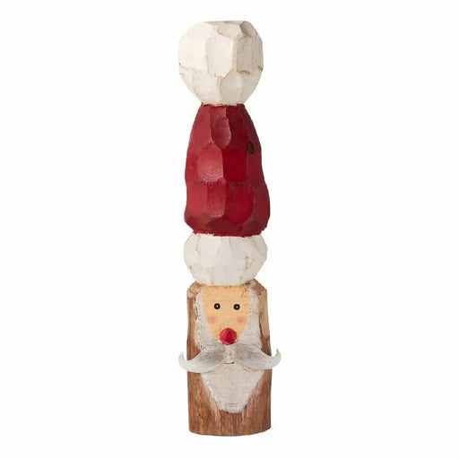 Mud Pie Wooden Carved Santa HOME & GIFTS - Home Decor - Seasonal Decor Mud Pie