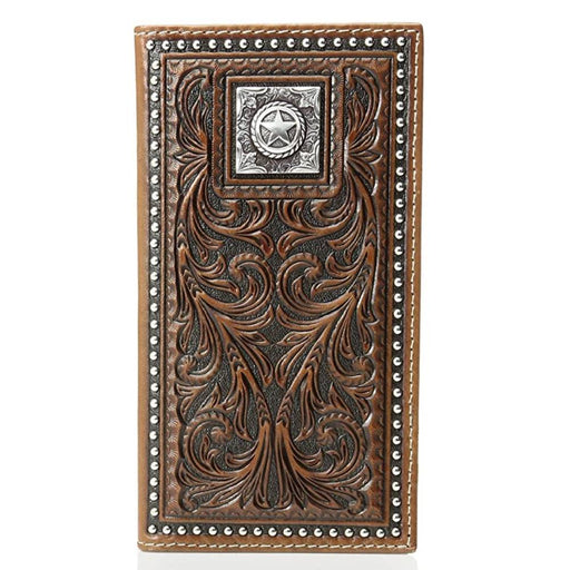 Nocona Tooled Star Concho Rodeo Wallet MEN - Accessories - Wallets & Money Clips M&F Western Products