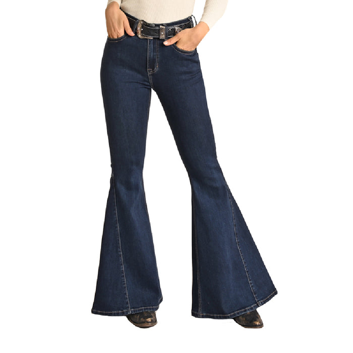 *Rock & Roll Denim Women's Side Insert Bell Bottom Jeans - FINAL SALE WOMEN - Clothing - Jeans Panhandle