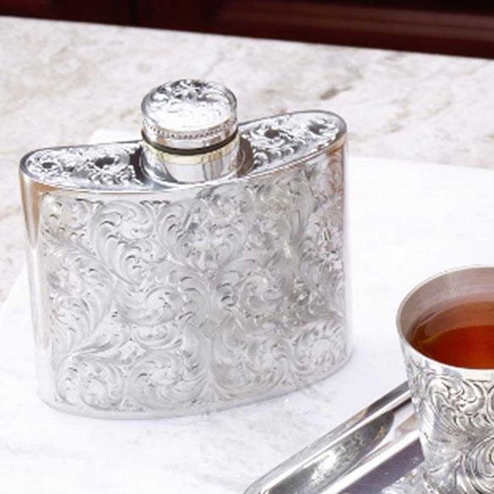 Comstock Heritage Engraved Flask HOME & GIFTS - Tabletop + Kitchen - Bar Accessories Comstock Heritage