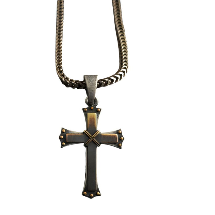 Silver Cross Chain Necklace MEN - Accessories - Jewelry & Cuff Links M&F Western Products