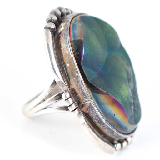 Large Druzy Stone Oval Ring WOMEN - Accessories - Jewelry - Rings Sunwest Silver