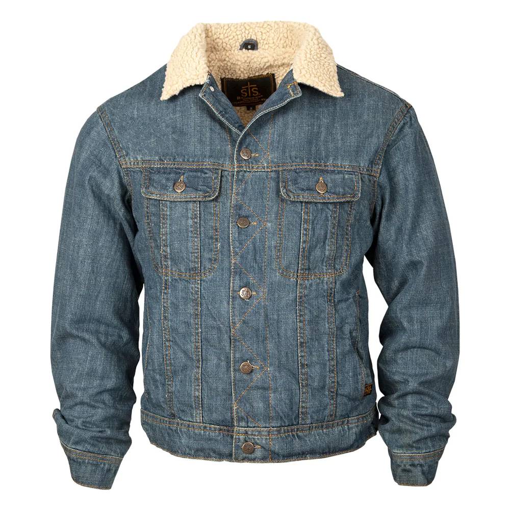 STS Ranchwear Men's Riggins Sherpa Denim Jacket - FINAL SALE MEN - Clothing - Outerwear - Jackets STS Ranchwear   