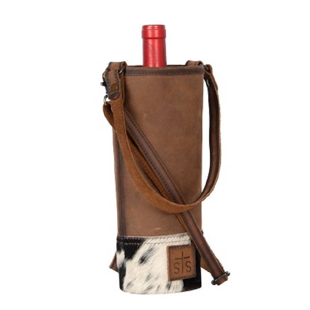 STS Ranchwear Cowhide Single Wine Bag HOME & GIFTS - Gifts STS Ranchwear   