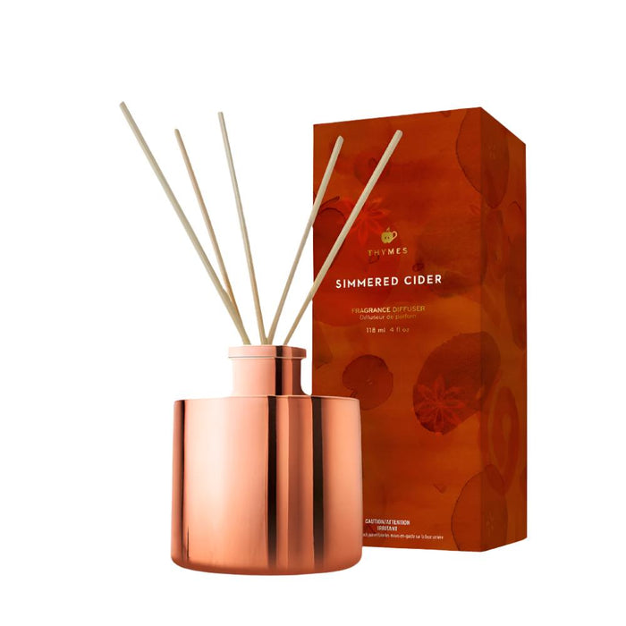 Thymes Simmered Cider Petite Reed Diffuser HOME & GIFTS - Home Decor - Candles + Diffusers Thymes