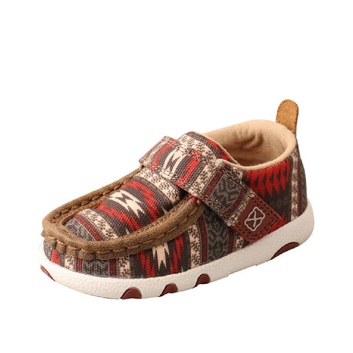 Twisted X Baby Hooey Red Aztec Driving Moc KIDS - Baby - Baby Footwear Twisted X