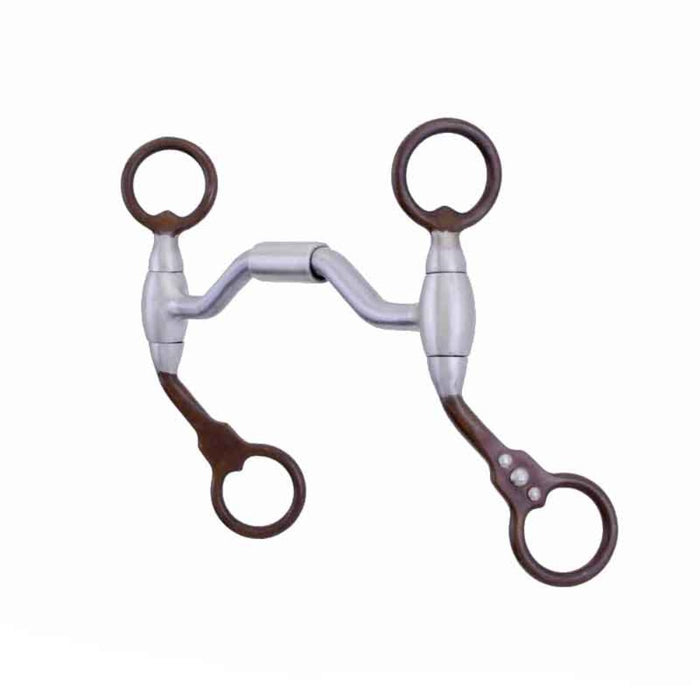 Antique Low Port Hinged Futurity Pony Bit Tack - Bits Metalab