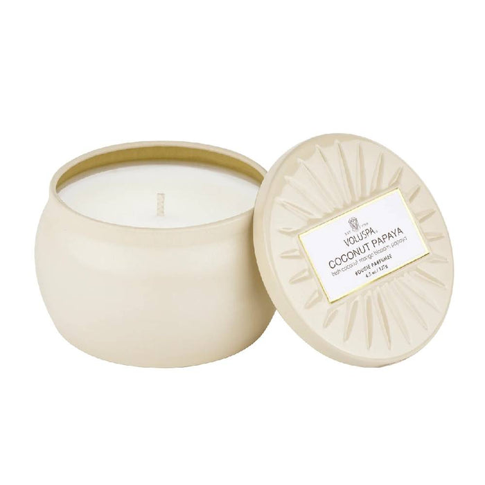 Voluspa Coconut Papaya Mini Tin Candle HOME & GIFTS - Home Decor - Candles + Diffusers Voluspa
