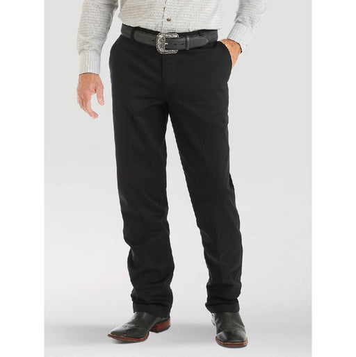 Wrangler Riata Flat Front Black Pant MEN - Clothing - Pants Wrangler