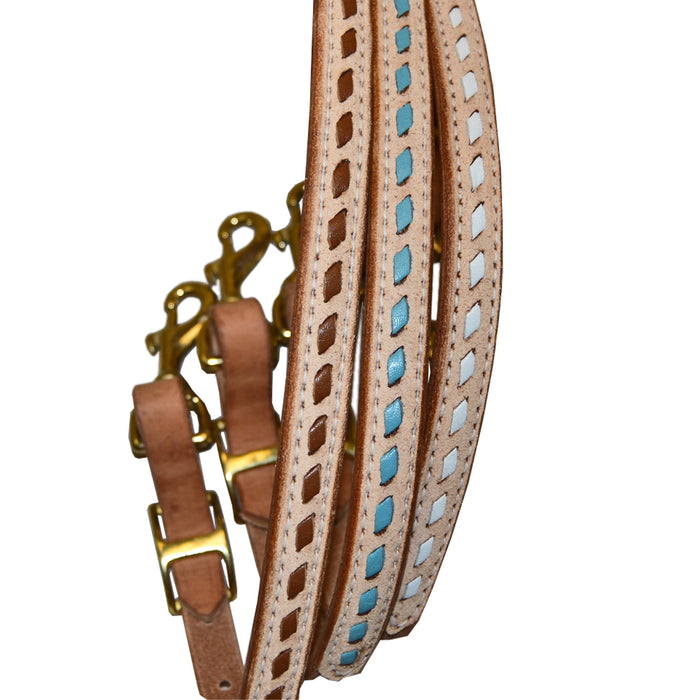 Teskey's Roughout Wither Strap w/Buckstitch Tack - Breast Collars Teskey's Natural