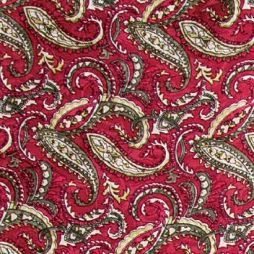 20" Paisley Silk Wild Rag - Wine/Olive ACCESSORIES - Additional Accessories - Wild Rags & Scarves Wyoming Traders