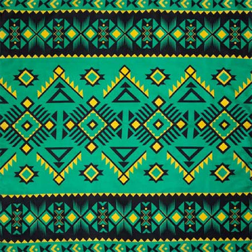 Southwest Silk Wild Rag - Green & Black ACCESSORIES - Additional Accessories - Wild Rags & Scarves Wyoming Traders