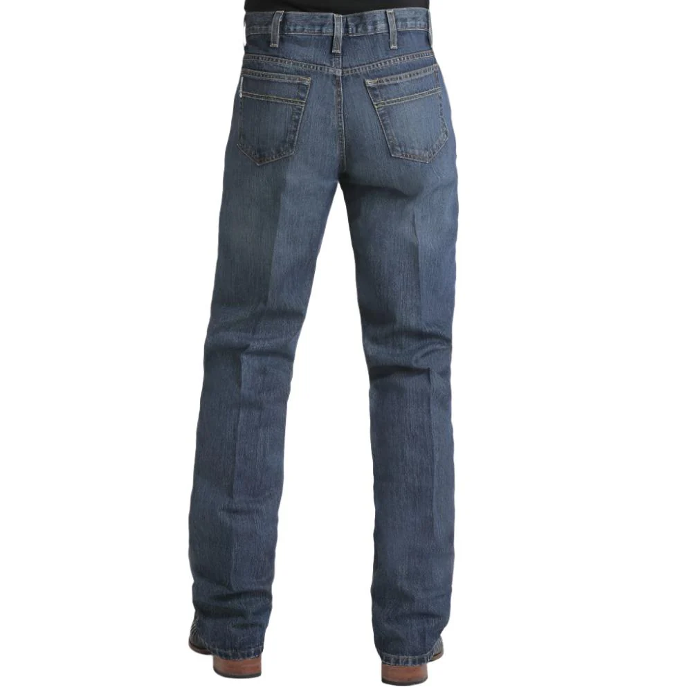 What is the rise of these Cinch Men's White Label Straight Jeans?